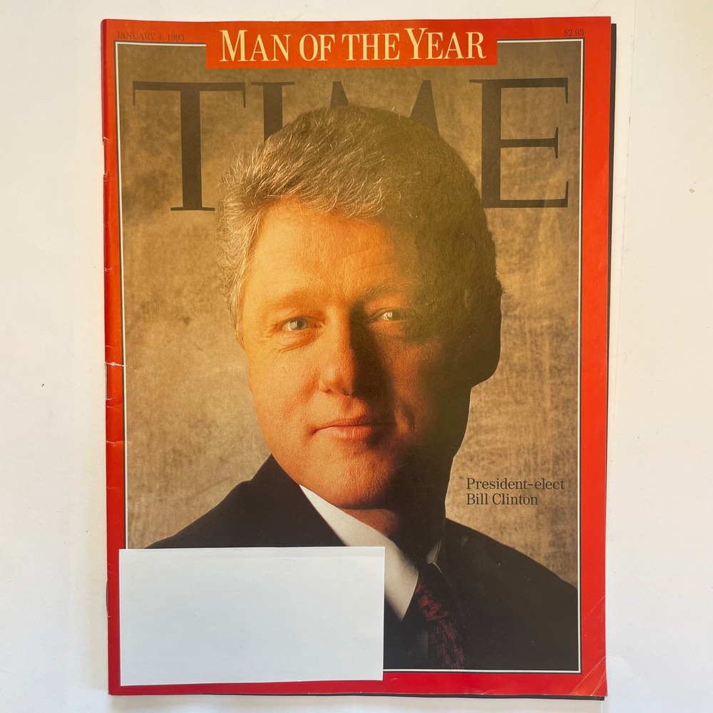 Time Magazine January 4 1993 Bill Clinton Man of the Year Vintage President